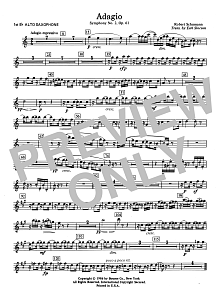 Adagio Symphony No. 2, Op. 61 - 1st Eb Alto Saxophone 