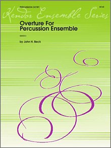 Overture For Percussion Ensemble - Full Score 