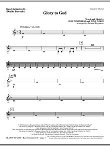 Glory To God - Bass Clar. (Double Bass sub.) 