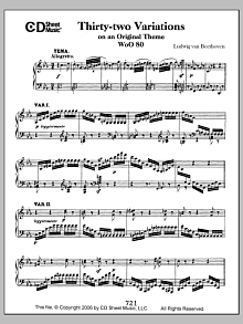 Variations (32) On An Original Theme, Woo 80 