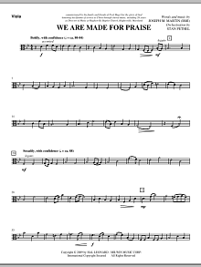 We Are Made For Praise - Viola 