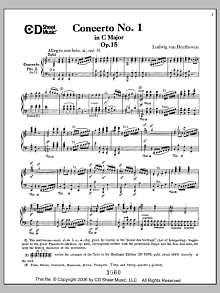 Concerto No. 1  in C Major, Op. 15 