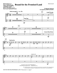 Bound for the Promised Land - Percussion 1 & 2 