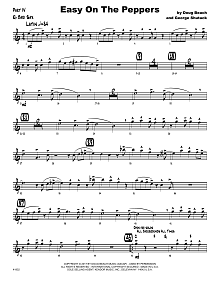Easy On The Peppers - Eb Baritone Saxophone 