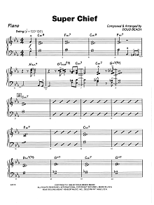Super Chief - Piano 