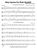 Nine Hymns For Flute Quartet - 2nd Flute