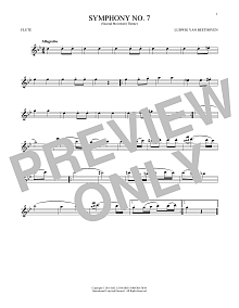Symphony No. 7 In A Major, Second Movement (Allegretto) 