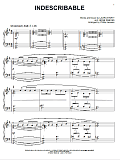 Indescribable [Jazz version] (arr. Phillip Keveren)