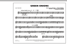 Green Onions - 3rd Bb Trumpet 