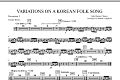 Variations on A Korean Folk Song - Percussion 3