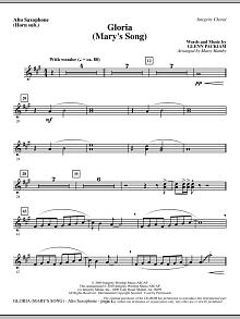 Gloria (Mary's Song) - Alto Sax (Horn sub.) 