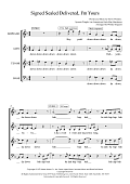 Signed, Sealed, Delivered I'm Yours (arr. Wendy Sergeant)
