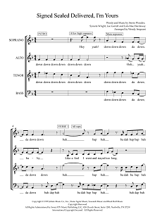 Signed, Sealed, Delivered I'm Yours (arr. Wendy Sergeant) 