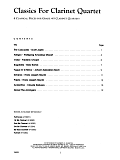 Classics For Clarinet Quartet - 2nd Bb Clarinet
