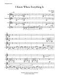 I Know Where Everything Is - Score