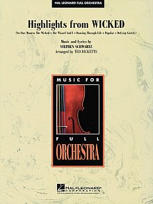Highlights from Wicked - Full Score 