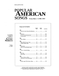 Popular American Songs, Volume 1 - Full Score