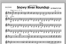Snowy River Roundup - Violin 2 
