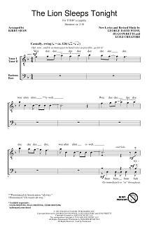 The Lion Sleeps Tonight (arr. Kirby Shaw) 
