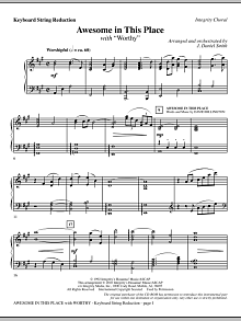 Awesome In This Place (with Worthy) - Keyboard String Reduction 