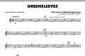 Greensleeves - Eb Baritone Saxophone
