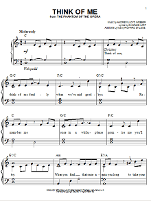 Think Of Me (from The Phantom Of The Opera) 