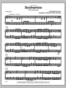 Siyahamba (We Are Marching) - Piano 