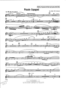 Piccolo Espagnol - 1st Eb Alto Saxophone 
