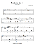 Nocturne No. 11, Op. 37, No. 1, G Minor