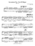 Invention No. 3 In D Major, BWV 774
