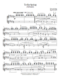 To The Spring (Til Foraret), Op. 43, No. 6