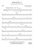 Waltz No. 2 (from Suite for Variety Stage Orchestra) (arr. Brown) - Pt.4 - Cello