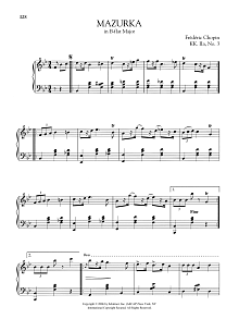 Mazurka in B-flat Major, KK. IIa, No. 3 