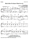 This Is How We Know What Love Is - Violin I & II