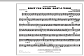 Don't You Worry 'Bout A Thing - Eb Baritone Sax