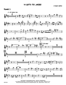 Ya Gotta Try...Harder - 2nd Bb Trumpet 