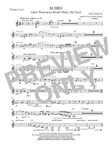 Rubies (After Thelonious Monk's "Ruby, My Dear") - C Trumpet 3 