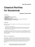 Classical FlexTrios For Woodwinds - C Bass Clef