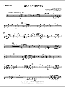 God Of Heaven - Bb Clarinet 1,2 