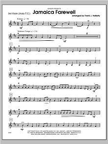 Jamaica Farewell - Violin 3 
