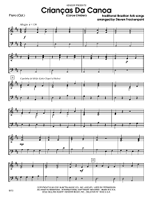 Criancas Da Canoa (Canoe Children) - Piano Accompaniment 