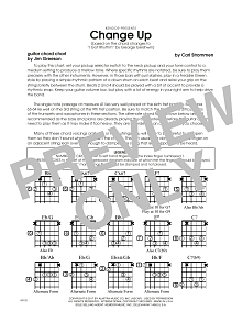 Change Up (based on I Got Rhythm by George Gershwin) - Guitar Chord Chart 