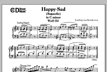 Happy-sad (bagatelle) In C Major (lustig-traurig), Woo 54 