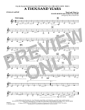 A Thousand Years (from The Twilight Saga: Breaking Dawn, Part 1) - Bb Bass Clarinet