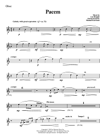 Pacem - Oboe 