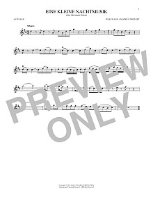 Eine Kleine Nachtmusik ("Serenade"), First Movement Excerpt 