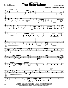 The Entertainer - 3rd Bb Clarinet 