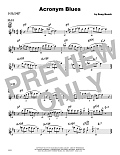 Acronym Blues - Solo Sheet - Alto Sax