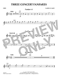 Three Concert Fanfares - Oboe