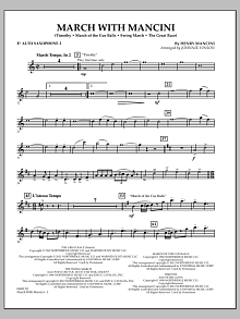 March With Mancini - Eb Alto Saxophone 2 